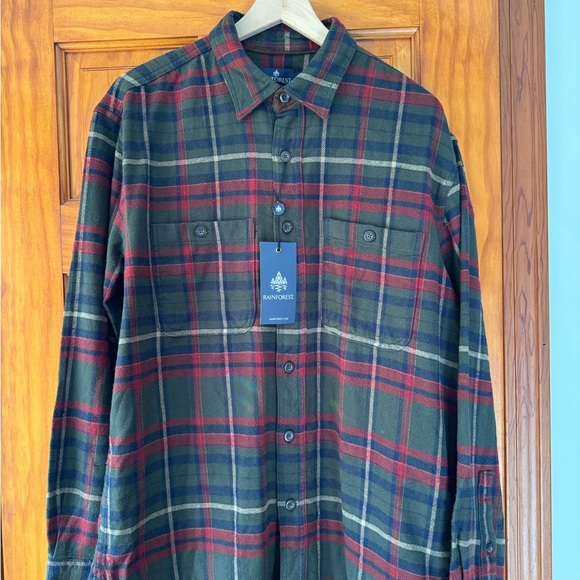 Rainforest Men's Flannel Shirt - Picture 1 of 3